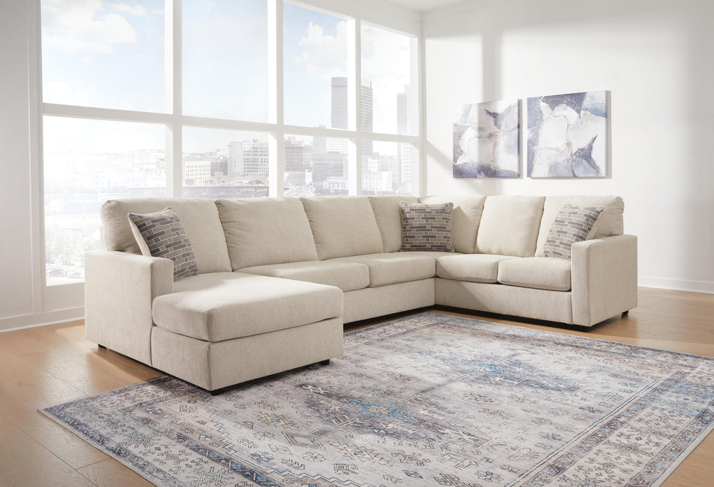 3-Piece Sectional with Chaise