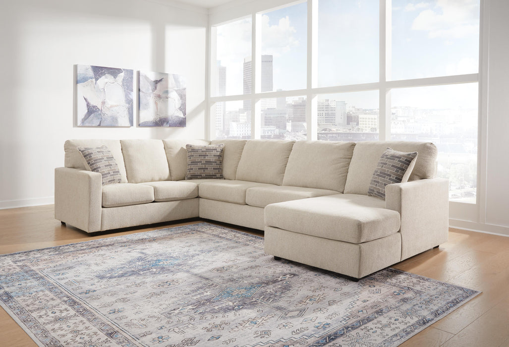 3-Piece Sectional with Chaise
