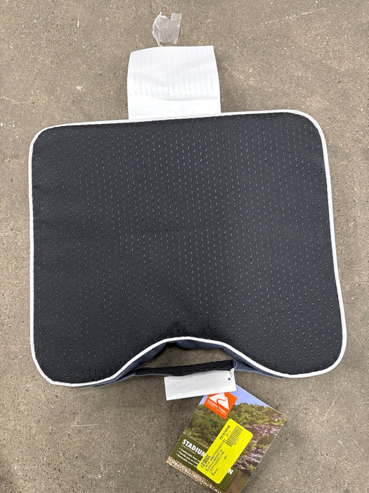 Ozark Trail 430-GRAY Gray and Black Stadium Cushion - new
