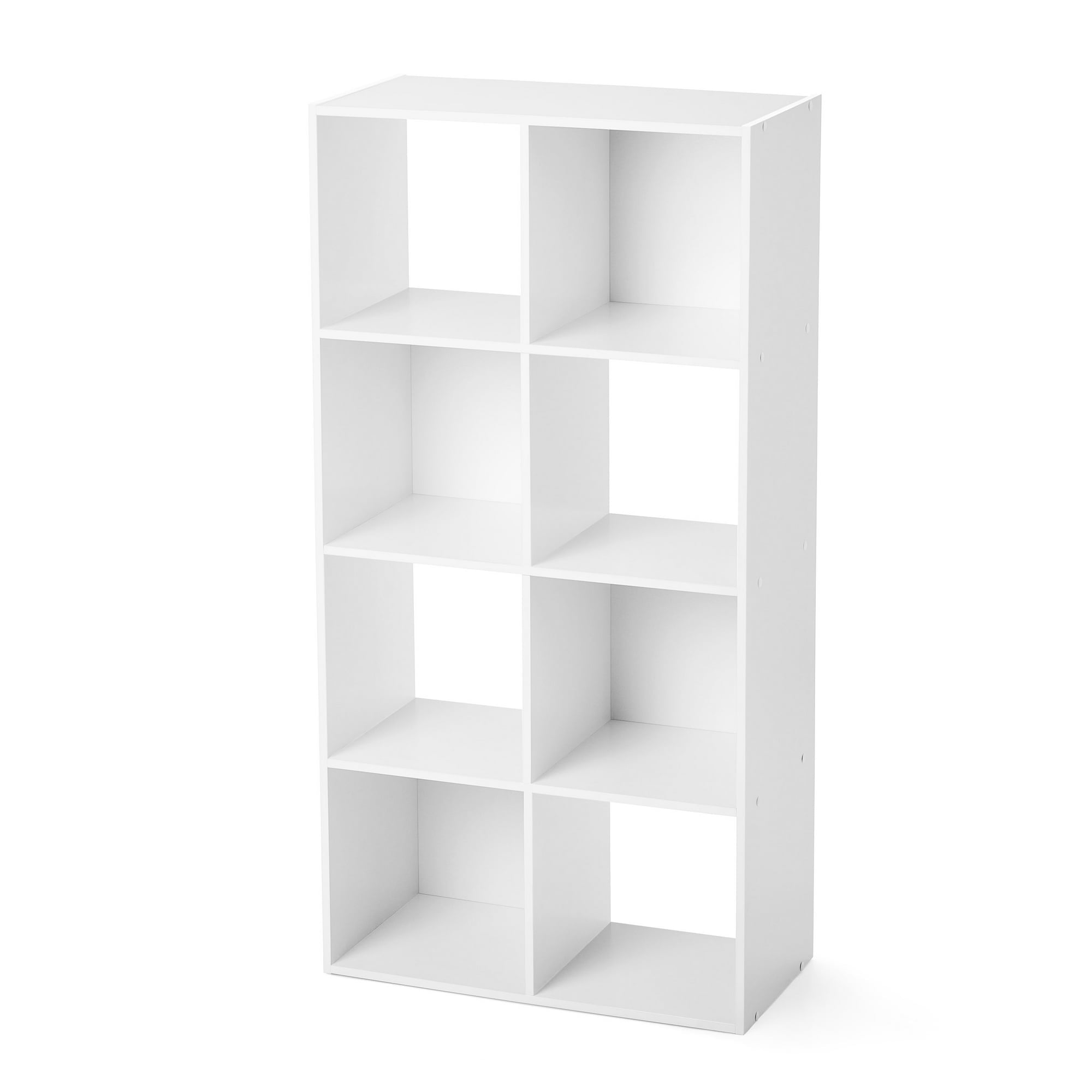 Mainstays 11 8-Cube Storage Organizer, White - new