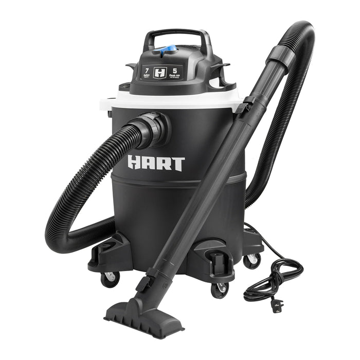 HART 7 Gallon 5 Peak HP Poly Wet/Dry Vacuum, VOC708PF 3701 - new