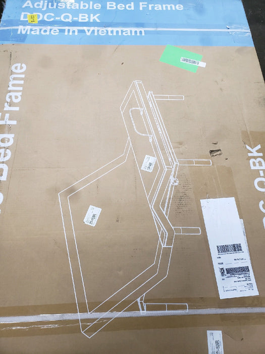 CONCETTA Electric Bed Queen Size, Zero Gravity Bed with Wireless Remote, Ergonomic Adjustable, 2 USB Ports, Black - new