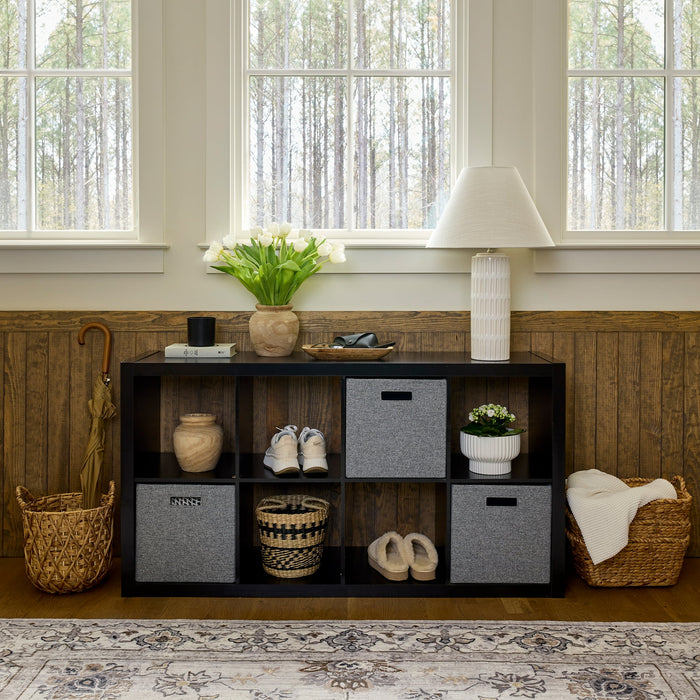 Better Homes & Gardens 8-Cube Storage Organizer, Oak Finish - new