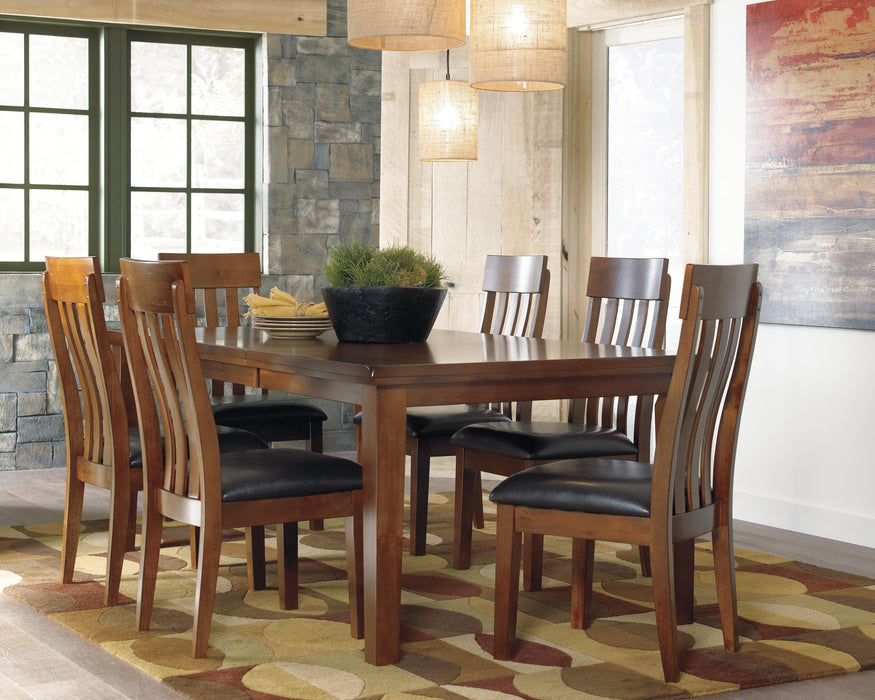 Ralene Medium Brown Ralene Dining Table and 6 Chairs