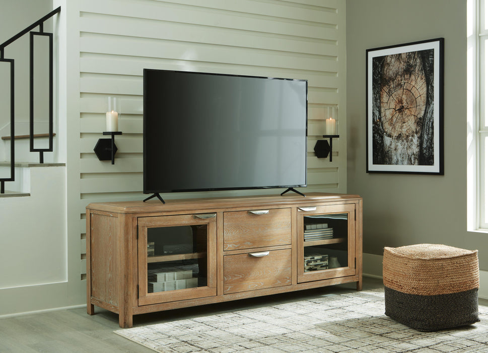 Rencott Light Brown Extra Large TV Stand