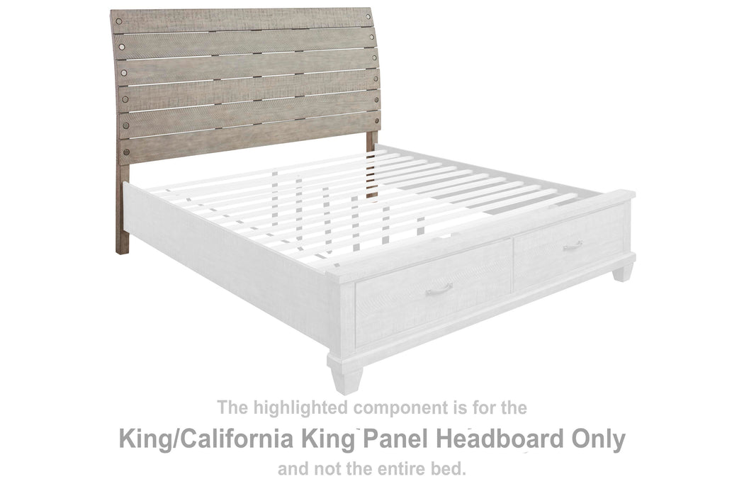 Naydell Rustic Gray King/Cal King Panel Headboard