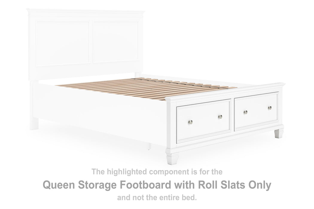 Fortman White Q Storage FTBD w/Roll Slats