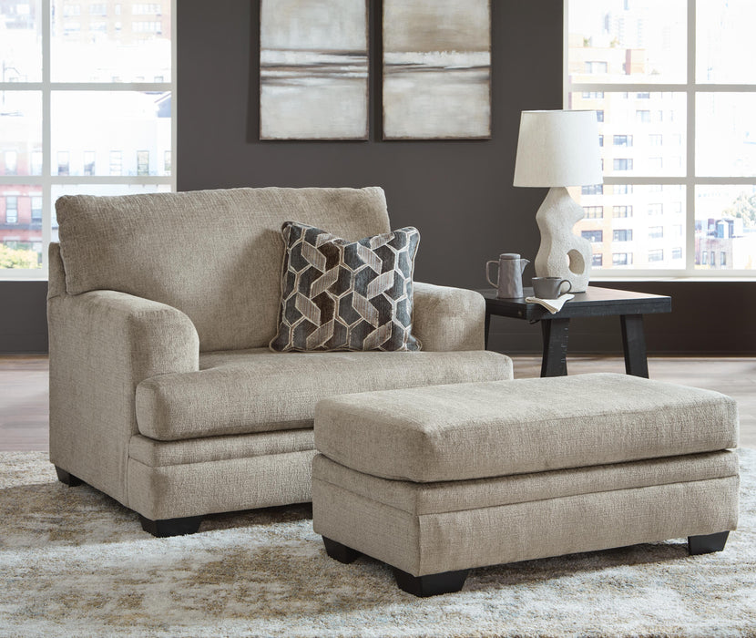 Stonemeade Taupe Stonemeade Chair and Ottoman