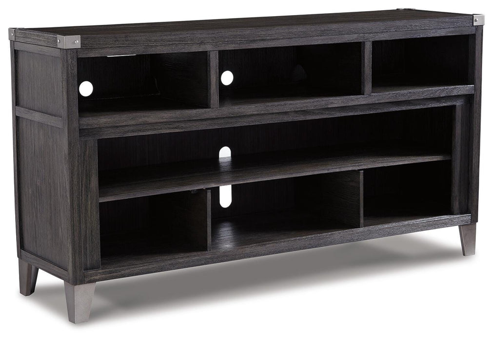 Todoe Gray LG TV Stand w/Fireplace Option