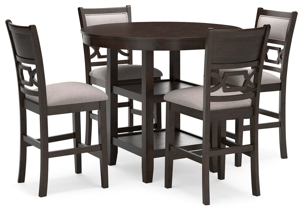 Langwest Brown DRM Counter Table Set (5/CN)