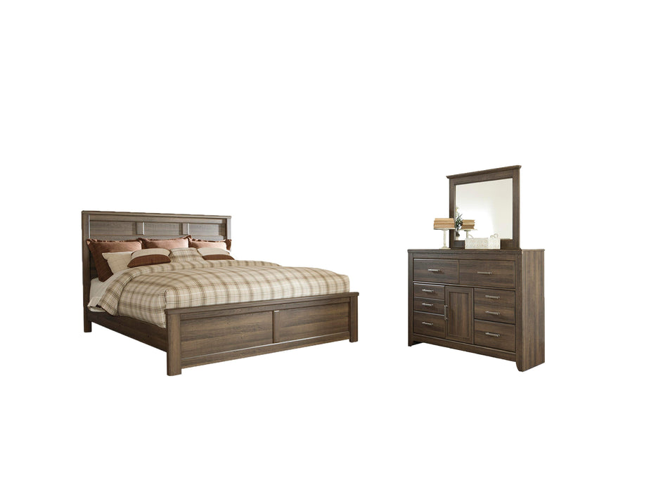Juararo Dark Brown Panel Bedroom Collection