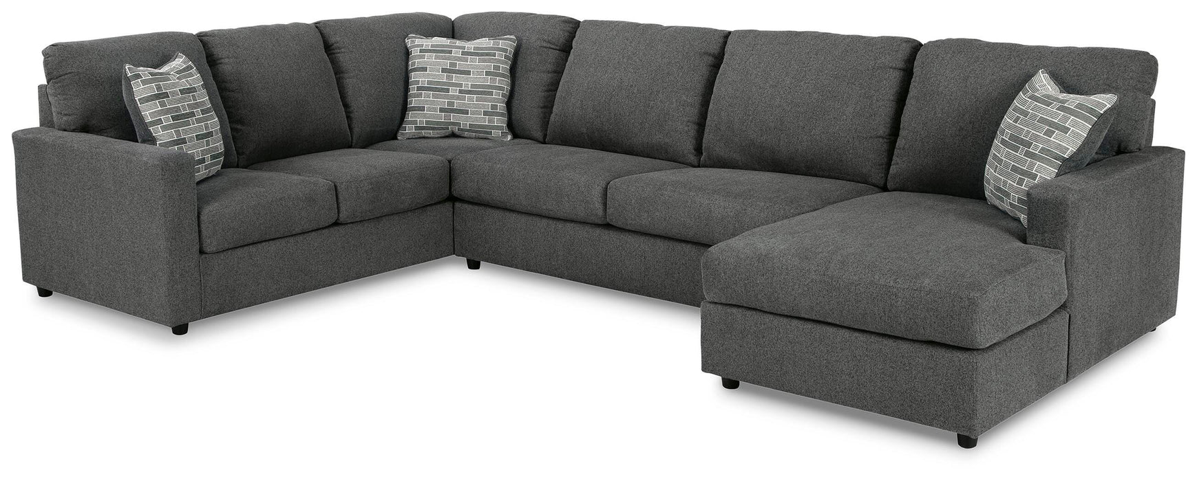 Edenfield Charcoal Edenfield 3-Piece Sectional with Chaise