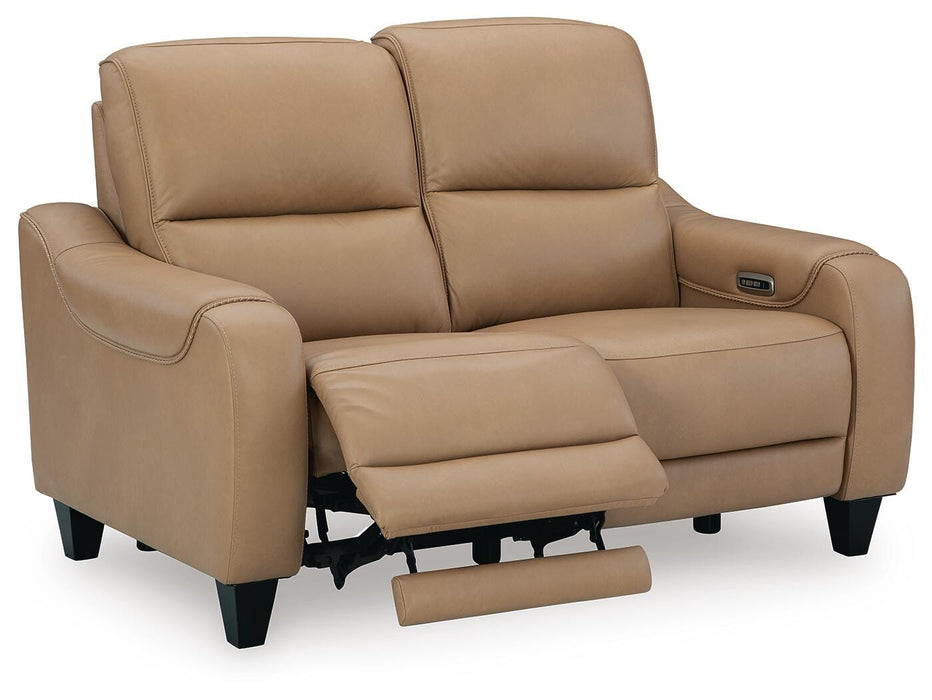 Mosswell Toffee Mosswell Power Reclining Loveseat