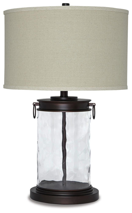 Tailynn Clear/Bronze Finish Glass Table Lamp (1/CN)
