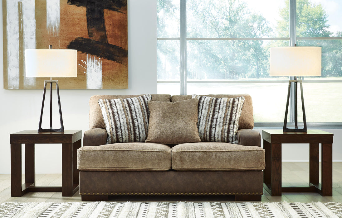 Alesbury Chocolate Loveseat