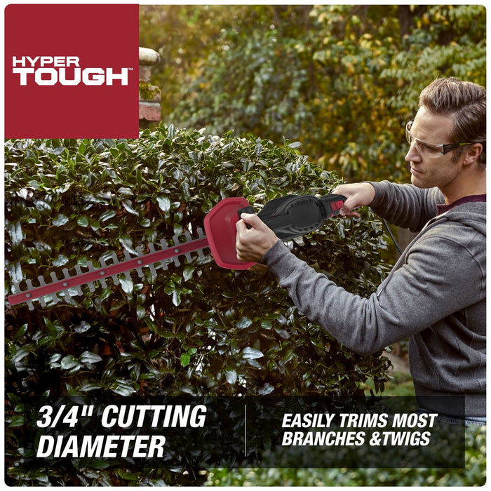 Hyper Tough 3.7-Amp 20 in. Corded Electric Hedge Trimmer HT21-401-002-02 [New] - used_good