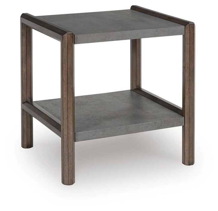 Kallenny Brown/Gray Rectangular End Table