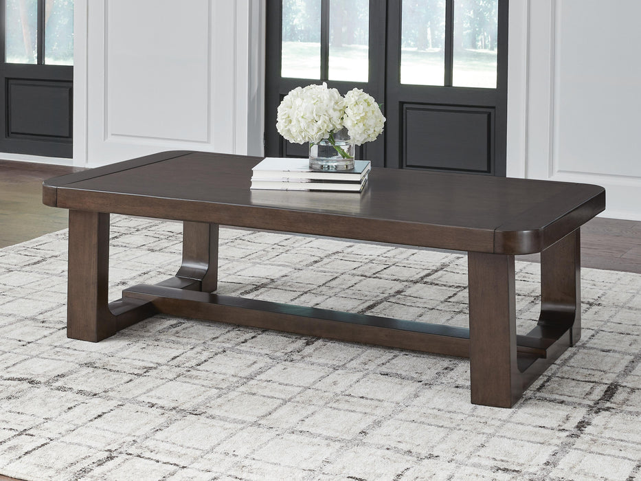 Breckington Dark Brown Rectangular Cocktail Table