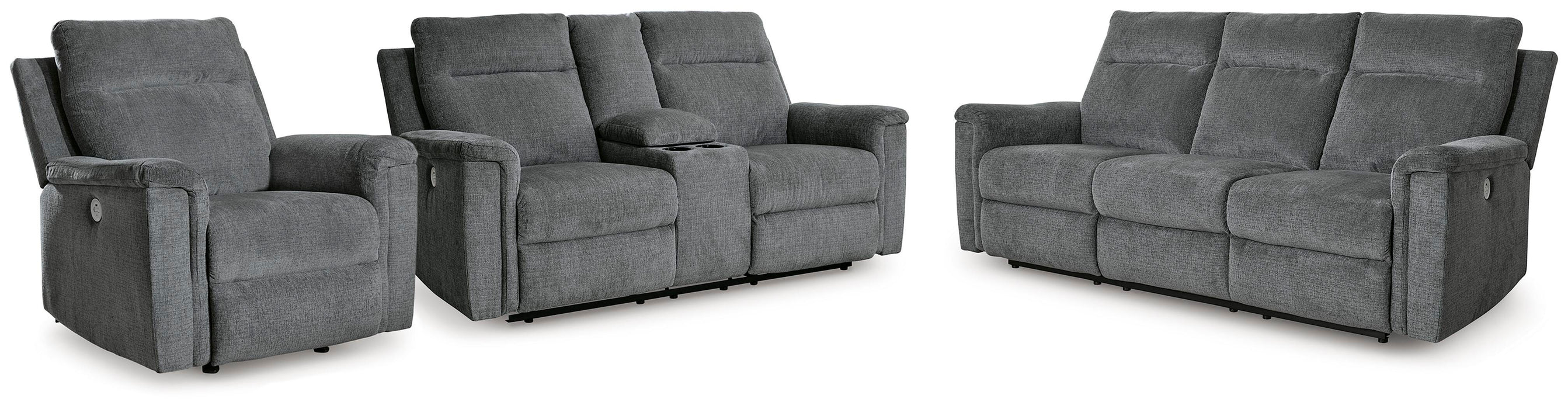 Barnsana Gravel Barnsana Sofa, Loveseat and Recliner