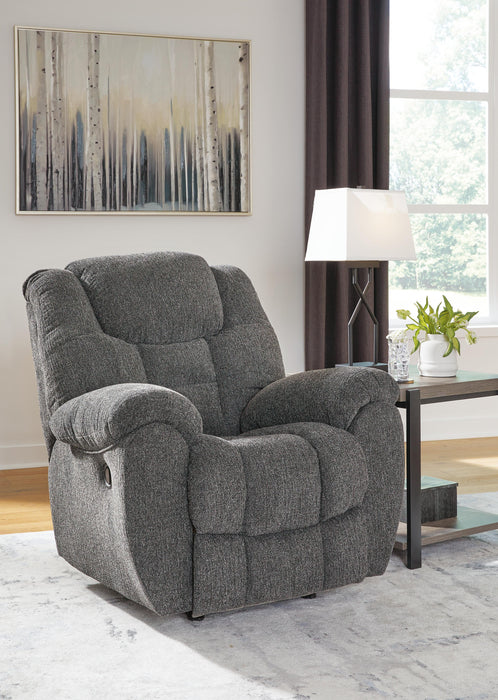 Foreside Charcoal Rocker Recliner