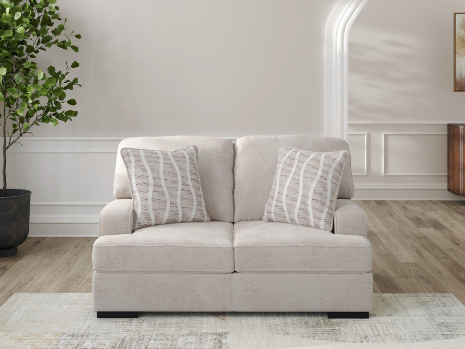 High Profile Taupe Loveseat