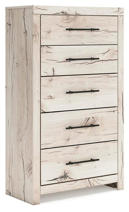 Lawroy Light Natural Five Drawer Chest