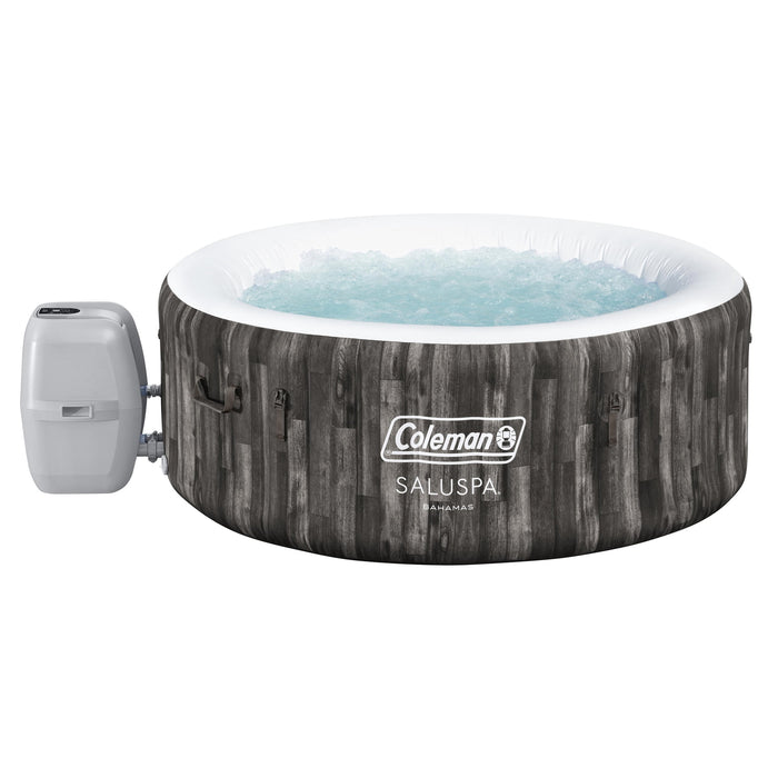 Coleman SaluSpa Bahamas AirJet 2-4 Person Circle Inflatable Hot Tub with Pump #P08411 - use_like_new