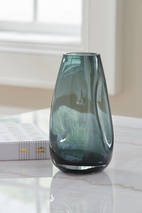 Beamund Teal Blue Vase (2/CS)