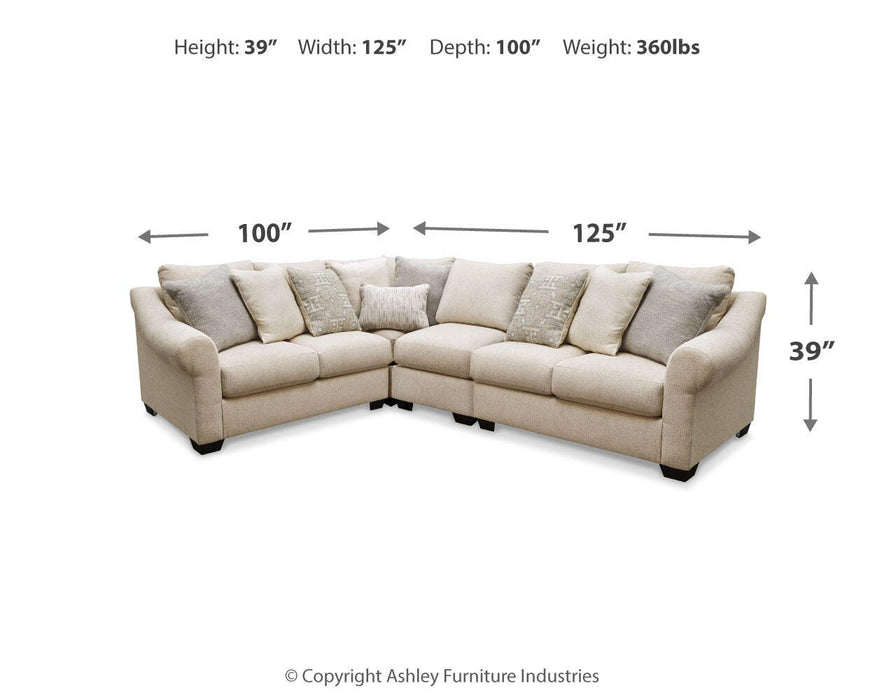 Carnaby Linen Carnaby 4-Piece Sectional