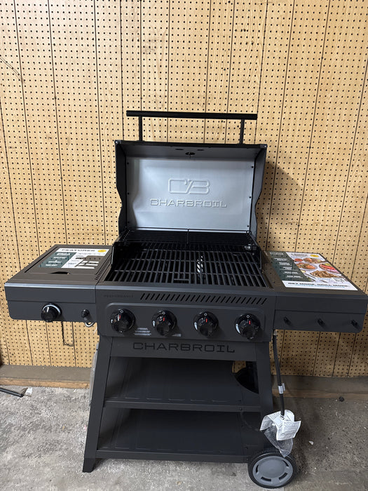 Charbroil Performance Series FlavorMax 4-Burner Gas Grill with Side Burner - open_box