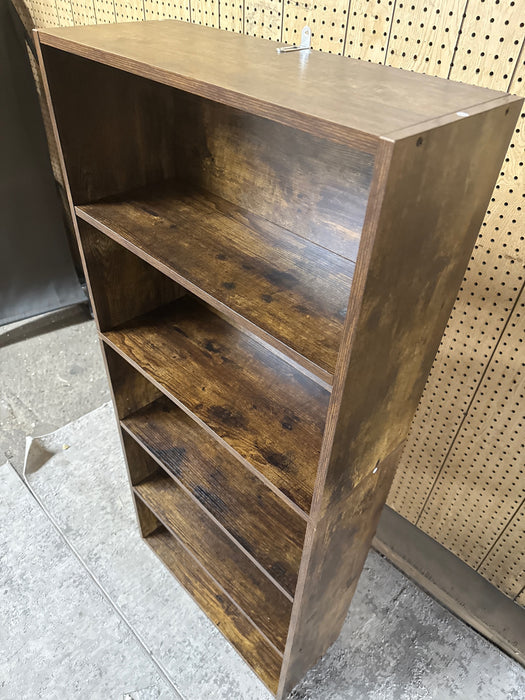 REKHH 5 Tiers Narrow Bookshelf, 53 in Wooden Open Bookcase with Height-Adjustable Shelf, Freestanding Tall Display Storage Floor Bookcase Bookshelf for Library, Bedroom, Living Room, Office,