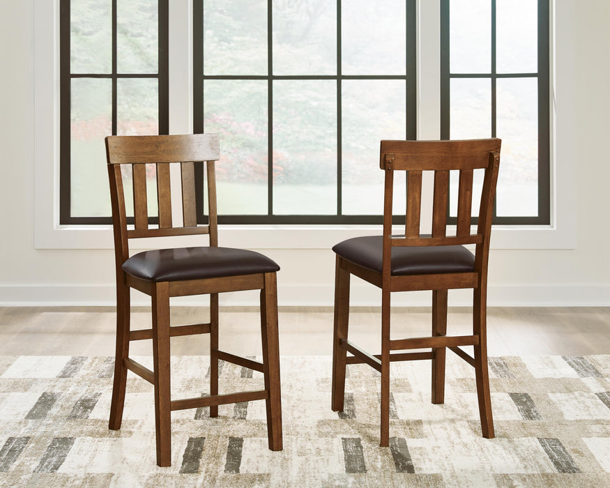 Ralene Medium Brown Upholstered Barstool (Priced Per Item, Must Order 2, 4, 6, or 8)