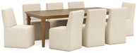 Mylarken Brown Mylarken Dining Table and 8 Chairs