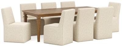 Mylarken Brown Mylarken Dining Table and 8 Chairs