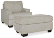 Vayda Pebble Vayda Chair and Ottoman