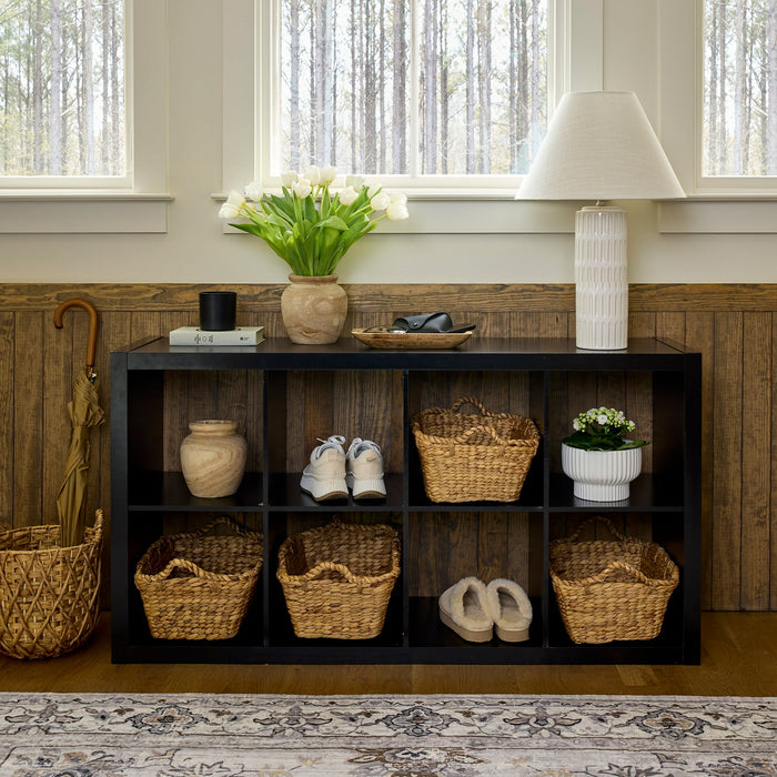 Better Homes & Gardens 8-Cube Storage Organizer, Oak Finish - new