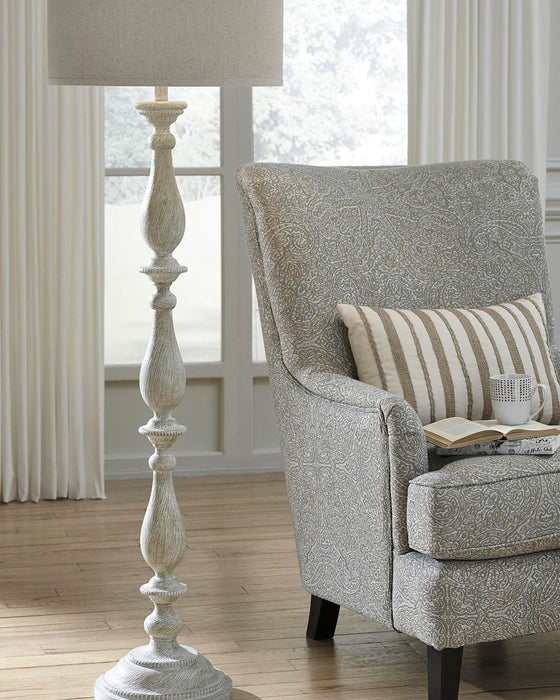 Bernadate Whitewash Poly Floor Lamp (1/CN)