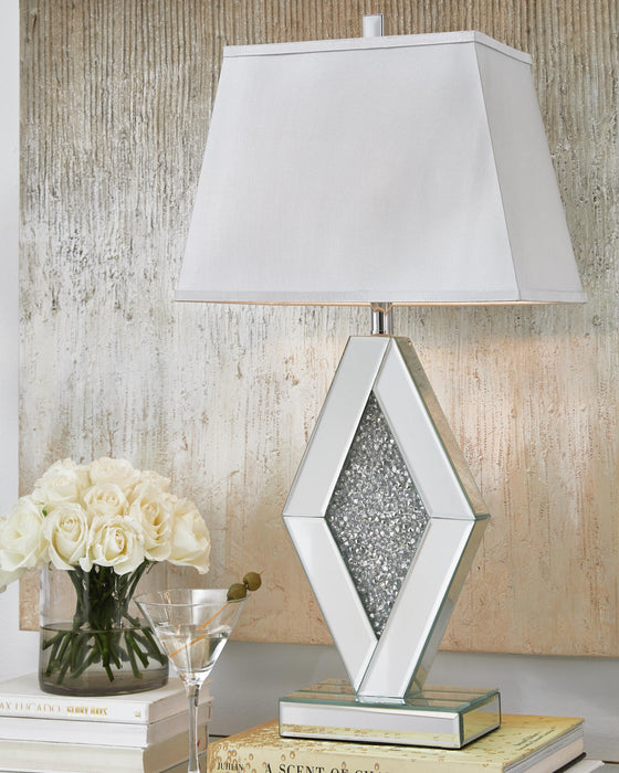 Prunella Silver Finish Mirror Table Lamp (1/CN)