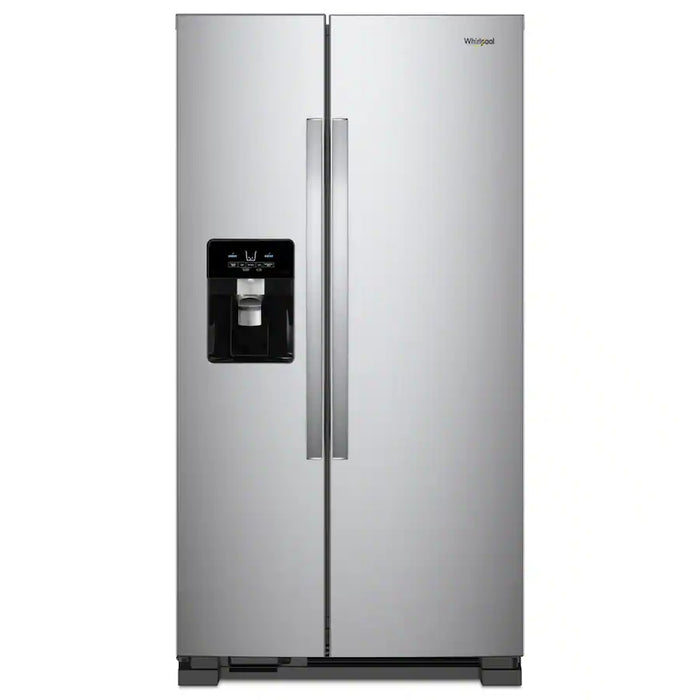 Whirlpool - 21 Cu. Ft. Side-by-Side Refrigerator with LED Interior Lighting - Stainless Steel - use_like_new