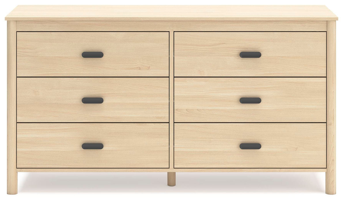 Cabinella Tan Six Drawer Dresser