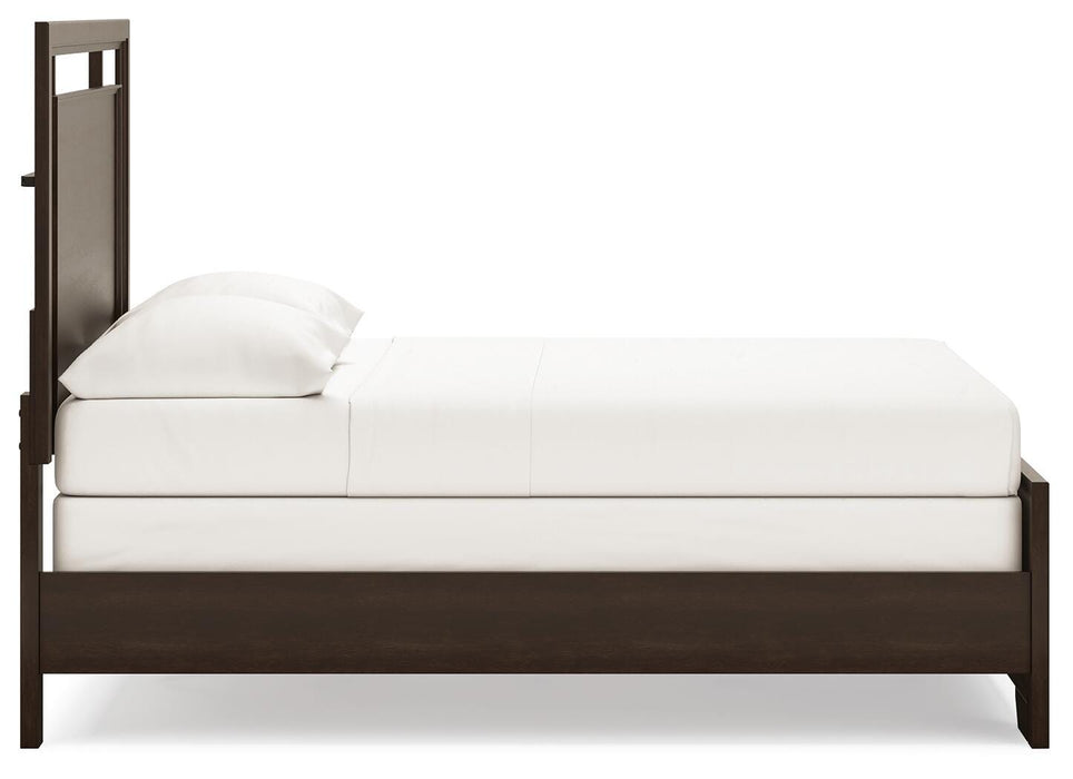 Covetown Dark Brown Covetown Full Panel Bed