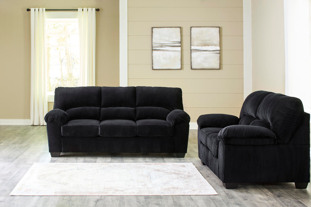 SimpleJoy Onyx SimpleJoy Sofa and Loveseat