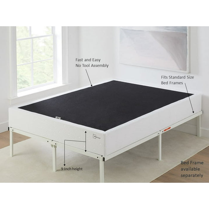 Mainstays 9" Queen High Profile Easy Assembly Smart Metal Box Spring - new