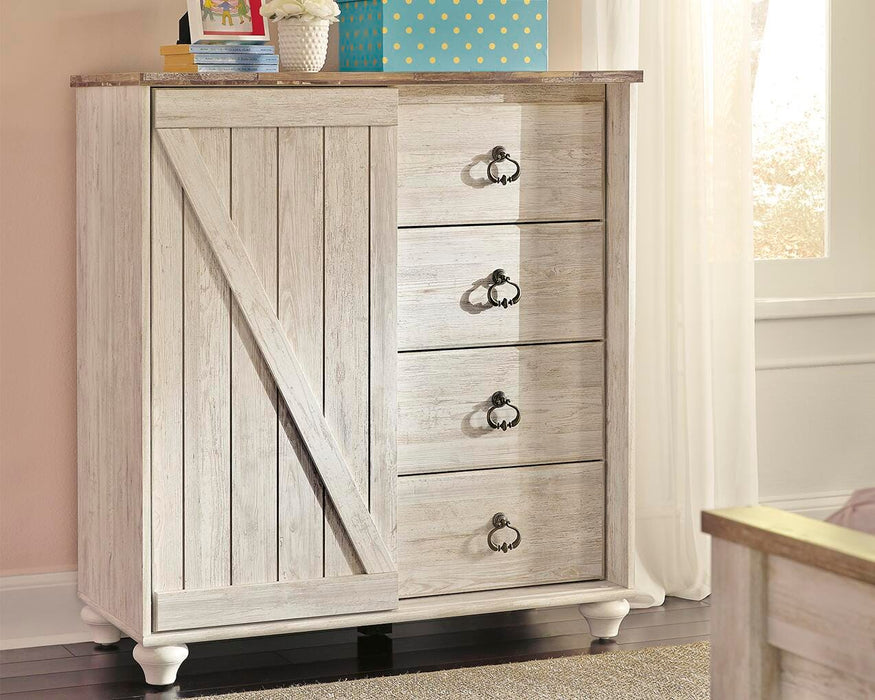 Willowton Whitewash Bedroom Furniture Pieces