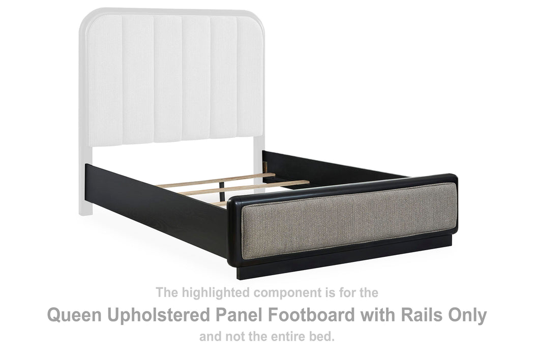 Rowanbeck Gray/Black Queen UPH Panel FTBD/Rails