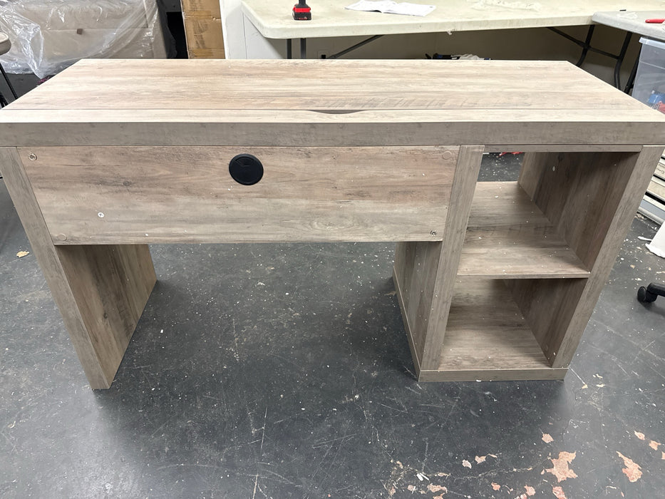 Better Homes & Gardens Cube Storage Office Desk, Rustic Gray - new