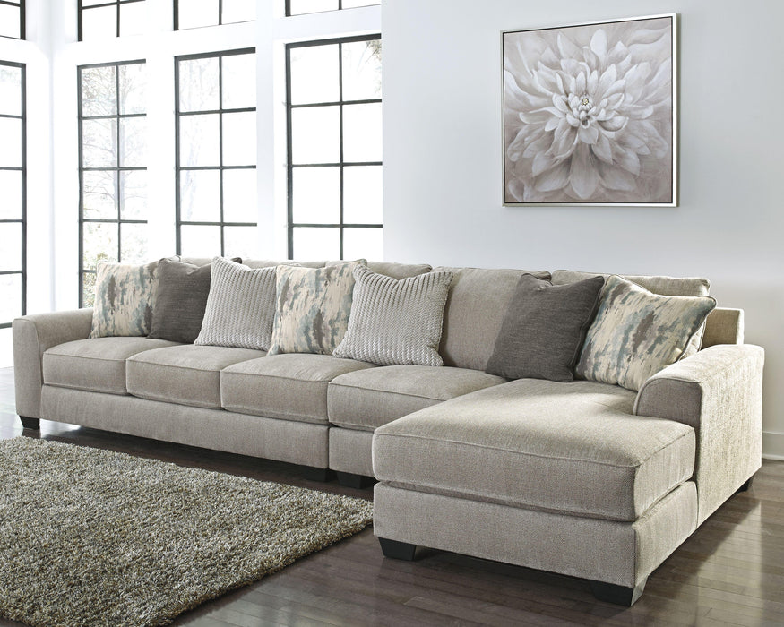 Ardsley Pewter Ardsley 3-Piece Sectional with Chaise