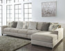 Ardsley Pewter Ardsley 3-Piece Sectional with Chaise