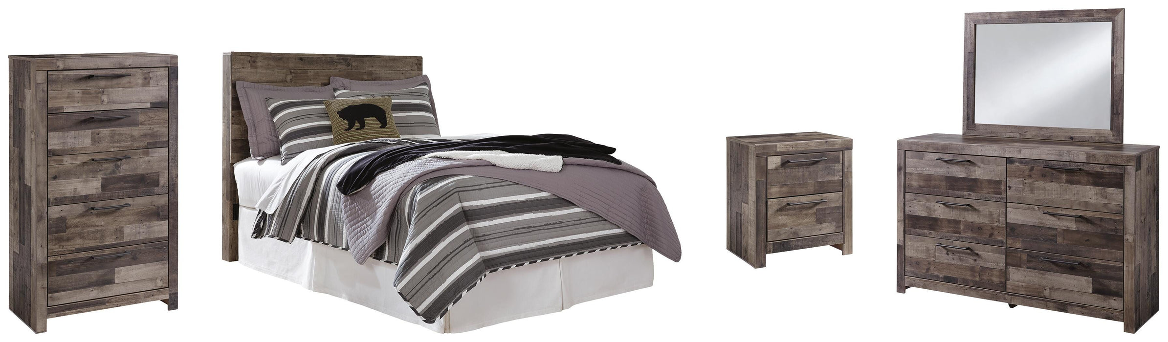 Derekson Multi Gray Bedroom Collection