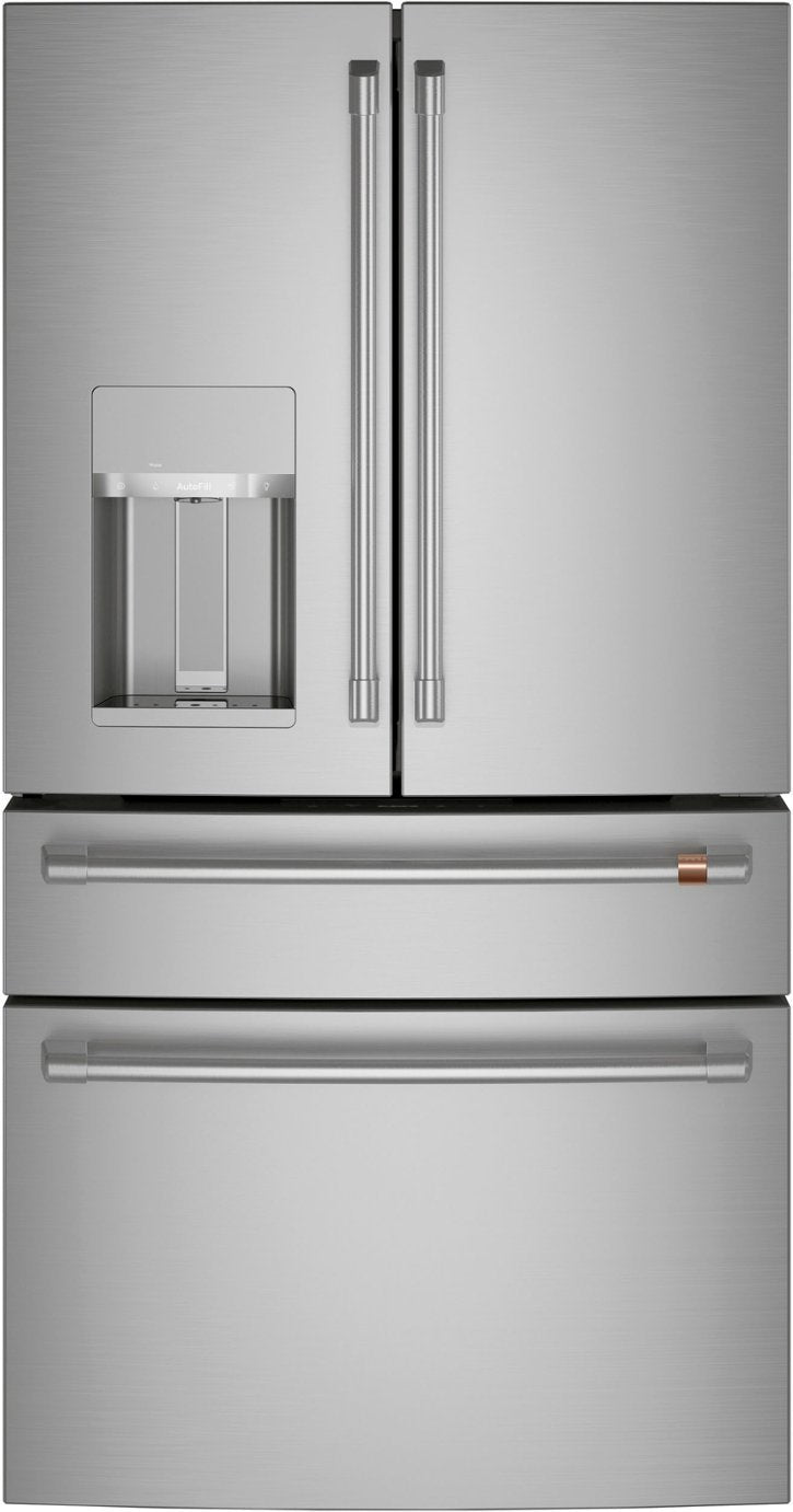 Café - 22.3 Cu. Ft. 4-Door French Door Counter-Depth Smart Refrigerator, Customizable - Stainless Steel - new